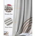 thumbnail image 6 of Beige Boho Blackout Curtains 96 Inch Length 2 Panels Set, Modern Abstract Art Geometric Striped Full Shading Curtains for Windows, Blackout Curtains for Bedroom Living Room 52"x96", 6 of 8