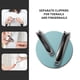 thumbnail image 2 of Cortauñas BEZOX, cortaúñas ergonómico para pies y manos con diseño antideslizante, cortaúñas profesionales para adultos, 2 unidades de cortaúñas para hombres y mujeres, color oscuro, 2 of 7