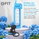 thumbnail image 5 of Botella de agua FIT Strong & Healthy Glass de 950 ml con tapa con pajita, 5 of 7