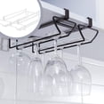 thumbnail image 2 of Advancent Estante para copas de vino, colgador al revés, soporte para ahorrar espacio, soporte colgante, organizador, restaurante, comedor, accesorio para Organizadores de utensilios de cocina Blanco Advancent HA009155-01, 2 of 6