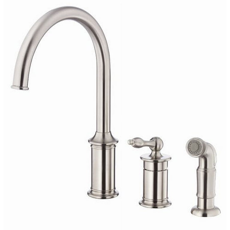Danze Danze Prince Chrome 1-Handle Deck-Mount High-Arc Handle Kitchen Faucet Danze Danze Prince Chrome 1-Handle Deck-Mount High-Arc Handle Kitchen Faucet
