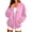 Pink, variant on HomeDM Women's Cardigan Sweatshirt with Pocket Long Sleeve Solid Color Open Front
