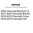 thumbnail image 2 of CMX Front Rear Ceramic Brake Pads Kit for Car Chevrolet Cruze Bolt EV Volt EUV KCX-100468, 2 of 9