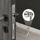 thumbnail image 5 of Juego de 2 topes magnéticos para puerta, acero inoxidable, para pared o suelo, con tornillos, plateados, 5 of 5