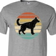 thumbnail image 4 of Inktastic German Shepherd Silhouette Vintage Retro T-Shirt, 4 of 5