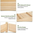 thumbnail image 4 of 47x41x30in Wooden Raised Garden Bed Horticulture Outdoor 2 Tiers Elevated Planter Grow Box for Herb with Legs & Drainage Holes, 4 of 6