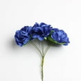 thumbnail image 3 of AMLESO 6 Heads Artificial Wedding Flowers 5x9.5cm blue blue, 3 of 8