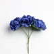 thumbnail image 3 of Ramo de rosas artificiales de 6 cabezas para bodas azul zafiro, 3 of 8