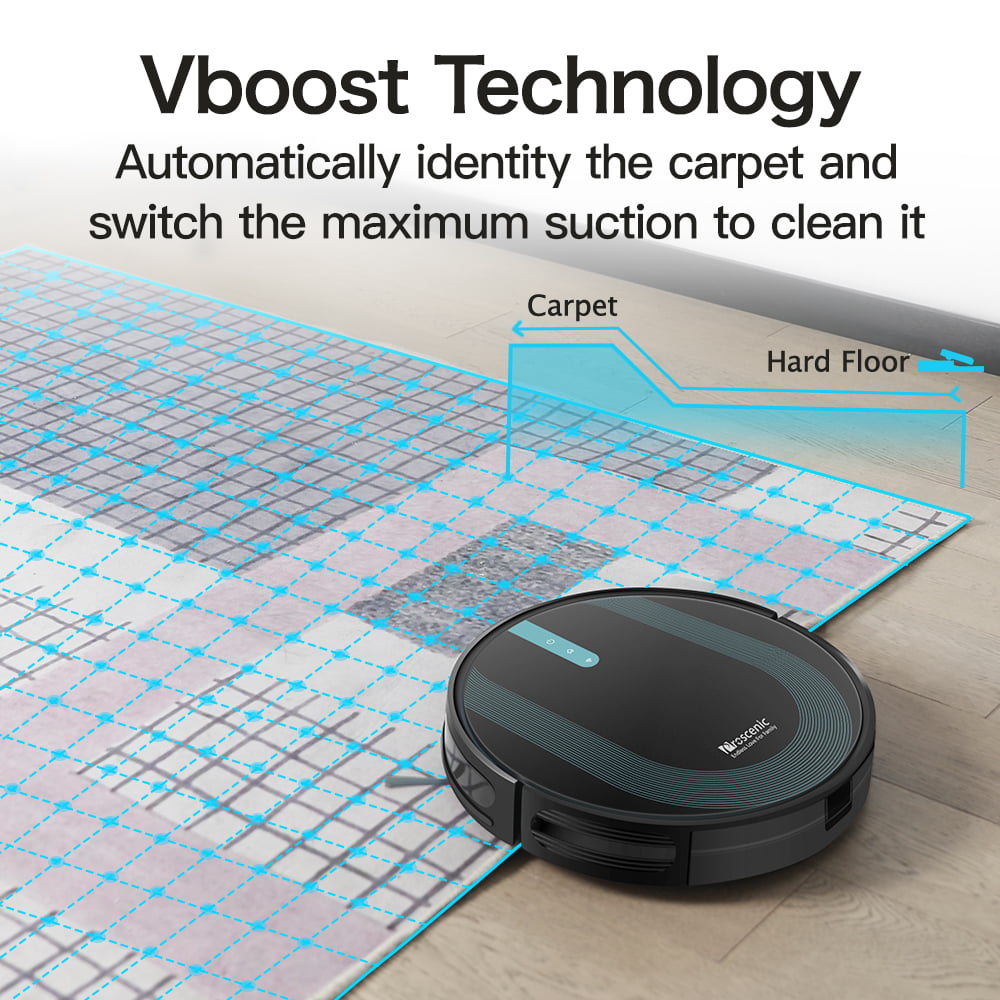 Proscenic 850T Robot Vacuum Cleaner, Wi-Fi Connected Robot Vacuum and Mop,  3-in-1 Robotic Vacuum