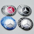 thumbnail image 2 of 4pcs 56/60/65mm Car Wheel Center Hub Cap Sticker Accessories For Mercedes benz B/C/E/S Class A Class C200L W203 W204 W205 W212 65mm Benz sticker, 2 of 6