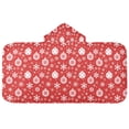 thumbnail image 2 of joogoo Christmas Snowflake Balls Kids Hooded Beach Towel Baby Bath Towel 23.5"x50", 2 of 7