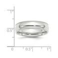 thumbnail image 2 of Auriga Fine Jewelry 14K White Gold 6mm Milgrain Half Round Men's Wedding Band Size 14, 2 of 5
