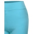 thumbnail image 4 of A2Y Women's Basic Solid Premium Cotton High Rise Bike Shorts Milky Blue L, 4 of 6