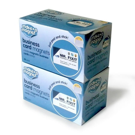 Flexible Magnetic Business Cards, 3.5 x 2 x 4.3 inches , 100 Count - Walmart.com