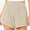 Beige, variant on Kaemgyyd Women's High Waisted Gauze Shorts Breathable Wide Leg Solid Color Summer Beach Vaction Shorts with Pockets