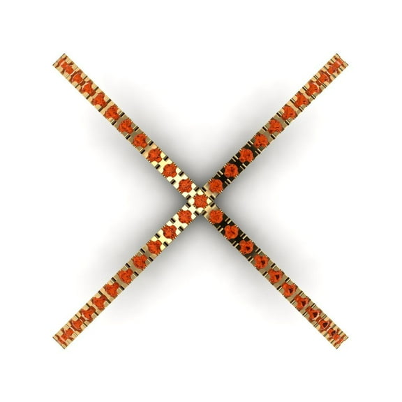 Statement Engagement Ring for Women - 0.245ct Simulated Red Diamond in 18K Yellow Gold Promise Ring