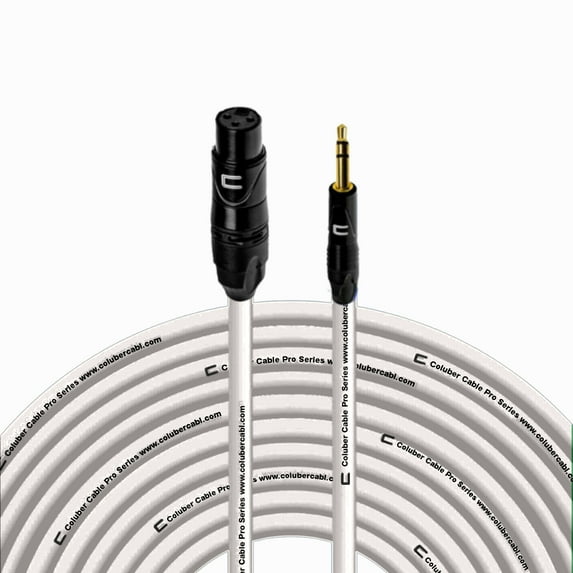 Coluber Cable Balanced XLR Female to 3.5 TRS Male - Audio Microphone Cable