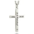 thumbnail image 2 of Men's Stainless Tapered USA Flag Cross Necklace-John 19:30 by Shields of Strength, 2 of 4