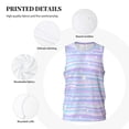 thumbnail image 6 of Easygdp Striped Gradient Men's Mesh Basketball Jersey Quick Drying Sleeveless Shirts Fitted Muscle Tank Tops Sport Round Neck T-Shirt - 4X-Large, 6 of 9