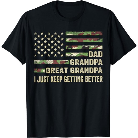 Fathers Day Gift from Grandkids Dad Grandpa Great Grandpa T-Shirt