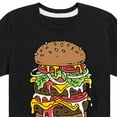 thumbnail image 3 of Instant Message - Sloppy Burger Lover - Toddler & Youth Short Sleeve Graphic T-Shirt, 3 of 6
