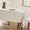 Beige-55" x 102" (Rectangular), variant on Beige Square Table Cloth 55 X 55 Inch Small Linen Tablecloth For 4 Foot Washable Heavy Duty Neutral Farmhouse Thick Faux Burlap Textured Dining Holiday Party