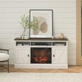 Ameriwood Home Ashton Lane Electric Fireplace TV Stand for TVs up to 65