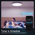 thumbnail image 3 of Lámpara de techo inteligente con control remoto por Bluetooth y wifi, lámpara de techo con atenuación de color RGBCW, lámpara de techo simple de tres niveles (UE), 3 of 8