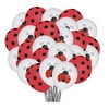 48pcs Ladybug Balloons Festival Ornaments Ladybug Theme Party Layout Supplies