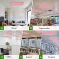 thumbnail image 6 of Pink Magnetic Fluorescent Light Covers for Ceiling Lights 2 x 4 Feet, Pure Pink Office Classroom Kitchen Drop Ceiling Light Covers Lighting Filters Shade Panel 1 Pack, 6 of 9