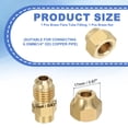 thumbnail image 2 of Conector de tubo de latón con flare Uxcell, adaptador de tubería de soldadura con tuerca para plomería HVAC aire acondicionado 1 1/4" SAE Macho, 2 of 7