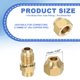 thumbnail image 2 of Conector de tubo de latón con flare Uxcell, adaptador de tubería de soldadura con tuerca para plomería HVAC aire acondicionado 1 1/4" SAE Macho, 2 of 7