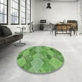 thumbnail image 3 of Ahgly Company Indoor Rectangle Patterned Shamrock Green Novelty Area Rugs, 7' x 10', 3 of 6