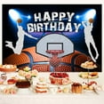 thumbnail image 4 of Happy Birthday Backdrop Basketball Photo Backdrop Teenager Children Birthday Backdrop Background Basketball Theme Birthday Party Photograph Backdrop 6X4FT, 4 of 5