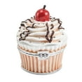 thumbnail image 4 of Bejeweled Pewter Multi Color Finish CHERRY ON TOP Cupcake Trinket Box, 4 of 5