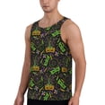 thumbnail image 2 of Pofeuu Carnival Mardi Gras3 Print Men's Workout Tank Tops Sleeveless Muscle Gym Shirt Quick Dry-XX-Large, 2 of 7