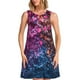 thumbnail image 1 of Easygdp Heart Confetti on Glitter para Vestido Transpirable de Mujer, Vestido Suelto de Manga Corta con Pliegues y Bolsillos para el Verano, 1 of 7