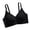 Black(Bra), variant on Women's Seamless Wirefree Bra Smooth Comfort T-Shirt Bralette, Padded Everyday Invisible Bra with Wide Straps