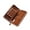 Brown, variant on ABPETE Vintage Leather Fountain Pen Case 3 Divided Slots, Zippered Pen Case Pouch, Handmade Display Holder for Rollerball Pen (Brown)