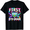 Black, variant on KeHetSoft 5th Grader First Day Paint Splash Cotton Unisex T-Shirt