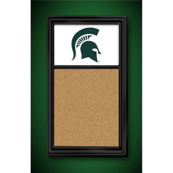 Grimm Industries MS-640-02 Team Board Corkboard - MS Primary Logo, Green & White