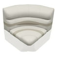 thumbnail image 2 of Wise BM11028-1066 Premier Series Pontoon 28" Radius Corner Cushion Set - Platinum / Mocha Java / Khaki, 2 of 11