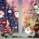 thumbnail image 4 of Papá Noel, Alce, Muñeco de nieve, Electricidad, Pegatinas para ventanas, Puertas de cristal, Pegatinas decorativas de copos de nieve navideños, 4 of 4