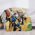 thumbnail image 3 of Ninjago Flannel Blanket Cozy Ultra-Soft Micro Throw Blanket For Bed Sofa Couch Car Office Camping Travel All Season Fleece Blanket 80"x60", 3 of 8