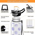 thumbnail image 4 of Blue Circles Dots 32oz Water Bottles with Straw Tritan Leakproof Sports Bottle BPA Free Clear for Fitness Gym Swimming Cycling, 4 of 7