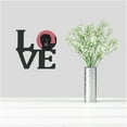 thumbnail image 2 of Affenpinscher Hearts Love and Valentines Day Portrait Metal Wall Artwork LOVE, 2 of 2