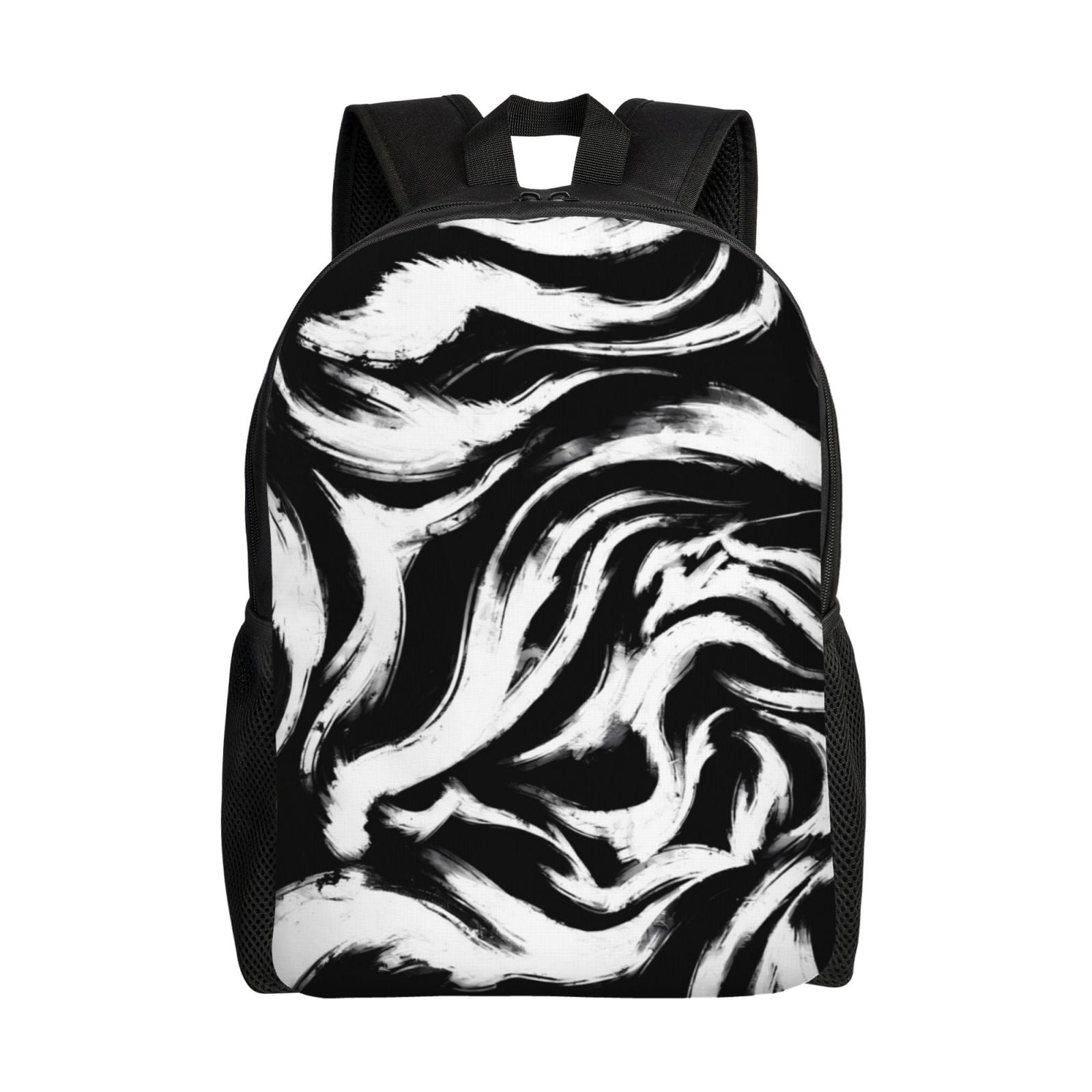 Lsque Leopard And Zebra 2 Travel Laptop Backpack, Business Slim Sturdy Laptops Backpack, Water Resistant College School Computer Bag Gift Fits 15.6 Inch Notebook