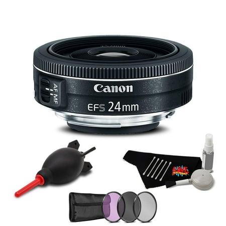 Canon EF-S 24mm f/2.8 STM Lens Accessory Bundle (International Version)