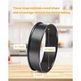 thumbnail image 4 of FANGSUN English Muffin Ring 4 Inches, Crumpet Rings Non-Stick, Double Rolled Stainless Steel Ring Molds for Cooking Set of 6, Round Baking Egg for Food, Breakfast, Metal Pastry Tart Rings, 4 of 7