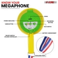 thumbnail image 2 of 15W Mini Megaphone Bullhorn Speaker with Siren, 400-Yard Range, Adjustable Volume & Weather-Resistant Design – Portable PA System for Sports, Events, Coaching, 2 of 9